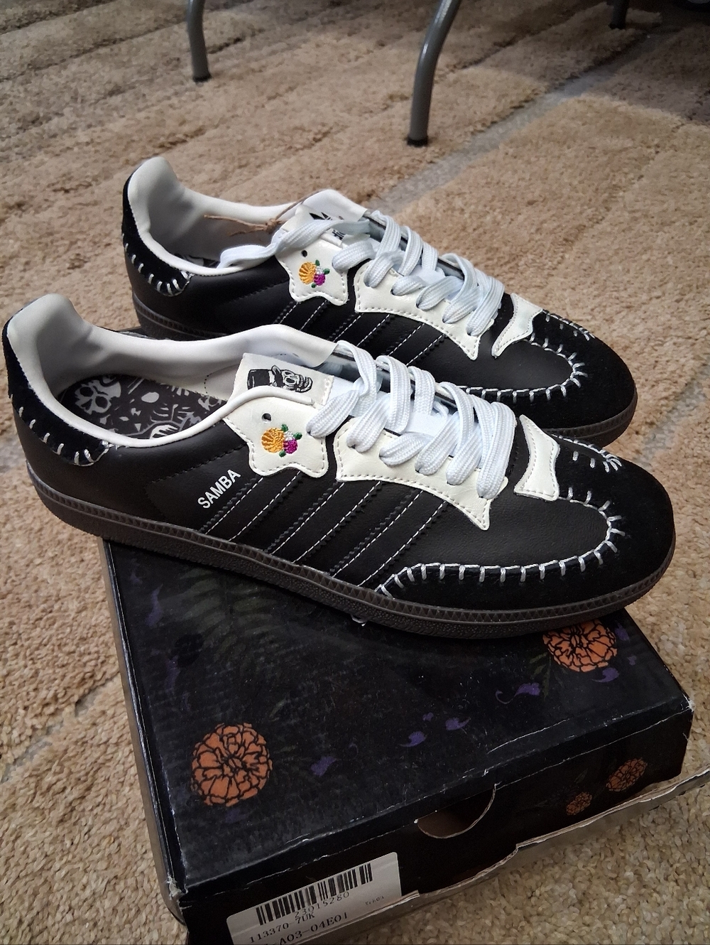 NWT adidas Samba OGDía de Muertos Pack Black - UNISEX
